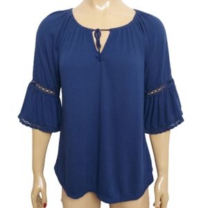 Old Navy Boho Tie Neck Blouse